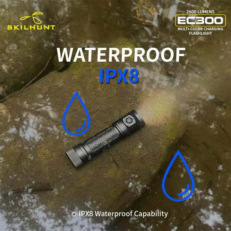 Skilhunt EC300 RGBW Multi-color 21700 Rechargeable LED flashlight