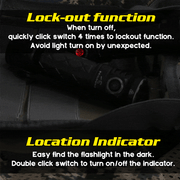Skilhunt EC300 RGBW Multi-color 21700 Rechargeable LED flashlight