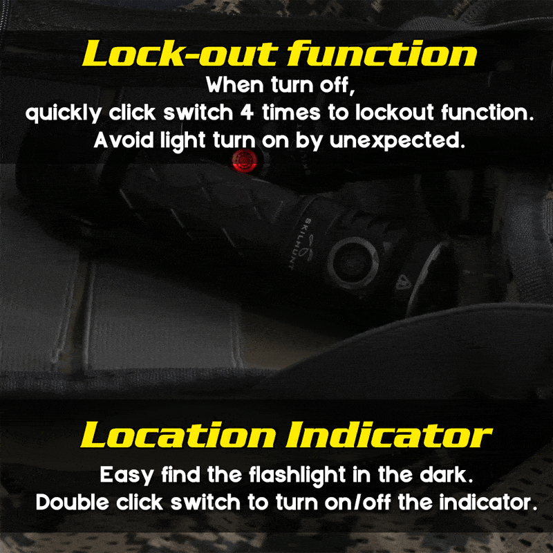 Skilhunt EC300 RGBW Multi-color 21700 Rechargeable LED flashlight