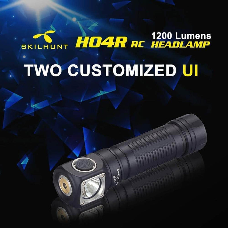 Skilhunt H04R RC High-CRI 5000k USB Magnetic Rechargeable LED Headlamp
