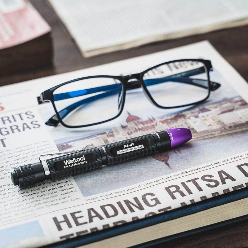 Weltool M6-UV "Golden-Eyed Tiger Cub" UV LED Penlight